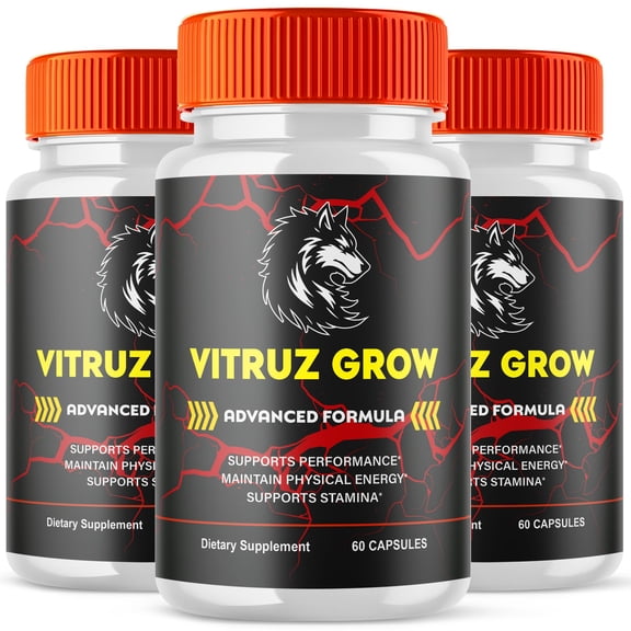 Vitruz Grow Advanced Formula Pills All Natural VitruzGrow Vitamin Supplement 180 Capsules