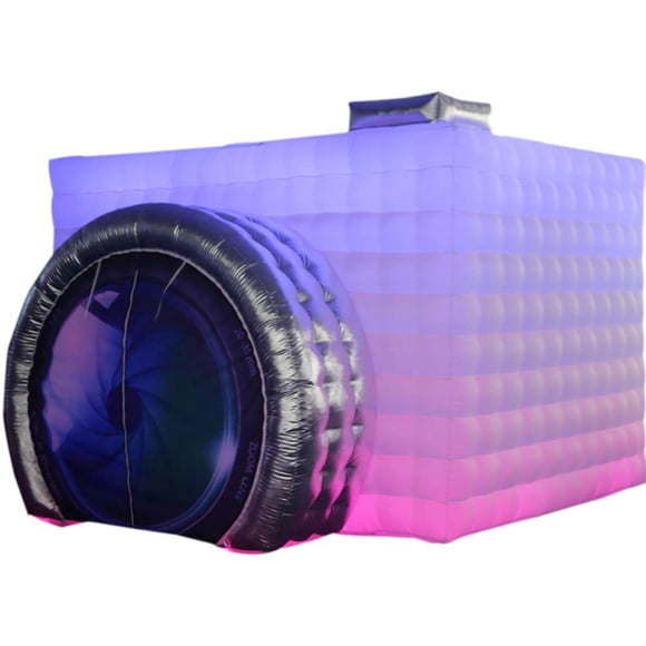Carpa inflable para fiestas SAYOK, club nocturno, blanca, cámara hinchable, fotomatón, carpa inflable en forma de cubo para eventos, espectáculos, exposiciones, bares, clubes, turismo, fiestas
