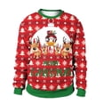 thumbnail image 4 of Suéter navideño feo 2024, suéter holgado con estampado de Papá Noel y copos de nieve, jersey unisex, blusas de otoño e invierno, ropa navideña, 4 of 5