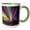 Green/White, variant on 3drose, Aurora Borealis, Northern Lights, Near Fairbanks, Alaska, 15oz Two-tone Black Mug