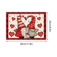 thumbnail image 3 of Juego de manteles individuales Artoid Mode Red Love para San Valentín, ideal para bodas, fiestas, cocinas y comedores., 3 of 3
