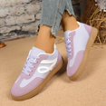 thumbnail image 6 of NOKIO Women's Retro Sneakers Fashion 𝖫a𝖼e Up Athlet𝗂c Shoes Casual Non-S𝗅ip Walking Shoes Lightweight Daily Walking Shoes for Back to College, 6 of 9