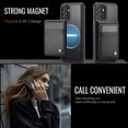thumbnail image 5 of Allytechgroup for Samsung Galaxy A25 5G Case, Pu Leather Detachable Cards Holder 2 In 1 Wallet Case Comaptible with MagSafe Kickstand Magnetic Shockproof Back Cover for Samsung Galaxy A25 5G, Black, 5 of 7