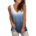 thumbnail image 2 of Womens Tops Casual Printed Tank Top V Neck Sleeveless T Shirt Womens Tops Dressy Casual, 2 of 5