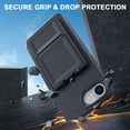 thumbnail image 5 of Allytechgroup iPhone 16e Case with Card Slots & Makeup Mirror, Rugged Shockproof Kickstand Bumper  Protective Hard PC Cover Phone Case for Apple iPhone 16e, Black, 5 of 7