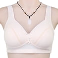 thumbnail image 3 of Aayomet Bralettes for Women With Support Comfortable Wire Back Hook Closure Plus Size (Beige, 36), 3 of 4