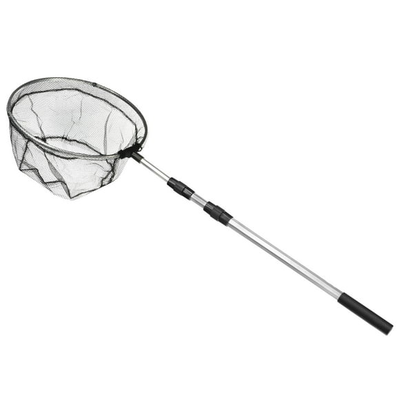 Uxcell Aluminium Alloy Telescopic Landing Pole Round Folding Fishing Net 6.2 ft