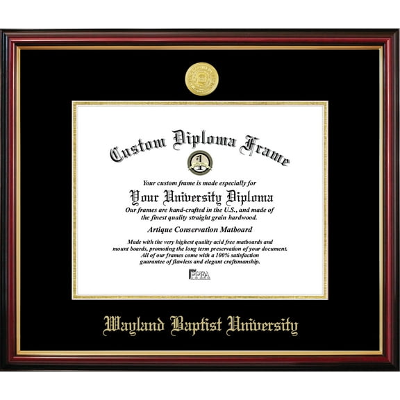 Wayland Baptist University Petite Diploma Frame