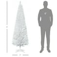 thumbnail image 3 of Flocked Pencil Christmas Tree, 6FT White Artificial Pencil Christmas Tree, Slim Xmas Tree with 390 Realistic Tips & Plastic Stand Slim Xmas Tree with Snow, by Miaoweii, 3 of 8