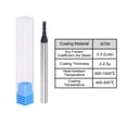 thumbnail image 4 of Uxcell 2mm Dia 4mm Shank HRC45 Carbide AlTiN Coated 4 Flute Square Nose End Mill, 4 of 6