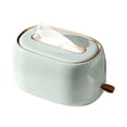 thumbnail image 1 of Tissue Box Holder With Spring Desktop Wall-mounted Tissue Box Cover Paper Towel Dispenser Paper Extraction Dispenser for Car Home Bathroom Bedroom Office, 1 of 7