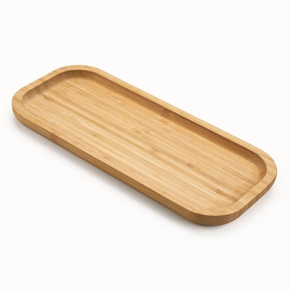 Bandeja de tocador XIMISISE de bambú para organizar el baño, 30 x 13 x 2 cm