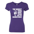 thumbnail image 2 of Wild Bobby, Office Prison Mike Dementors Michael Scott, Pop Culture, Women Slim Fit Junior Tee, Purple Rush, X-Large, 2 of 4