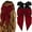 Black/Win Red, variant on Silky Satin Hair Bows 2 Pcs Big Large Hair Bows for Women Hair Ribbons Oversized Long Tail Black/Red Hair Bow Hair Barrettes French Soft Ribbon Barrettes Metal Clips Bowknot Aesthetic Hairclips