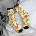 thumbnail image 5 of KLL Rose Daisy Print Cool Socks Men's Women's Crew Socks Funny Crazy Novelty Stockings, 5 of 6