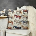 thumbnail image 2 of YINGXI Horse Pillows Covers, Horse Decor，Horse for Girls,Horse Decor Linen for Bedroom Girls Room,Horse Room Decor,Horse Decor for Girls Room 12x12in, 2 of 5