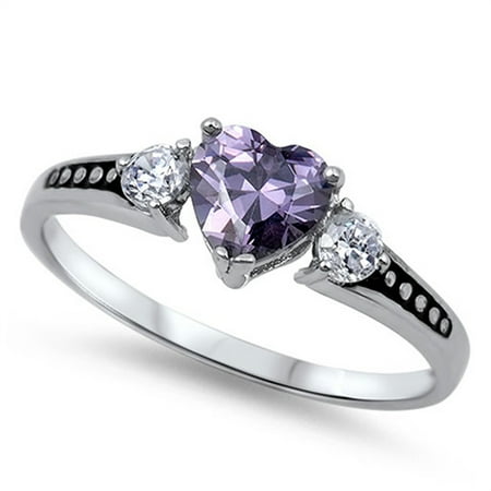 New Orleans Saints Ring CHOOSE YOUR COLOR Women's Simulated Amethyst Beautiful Ring New .925 Sterling Silver Band ()