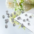 thumbnail image 1 of PH PandaHall 20 Pcs Perles Rondes Rondes en Acier Inoxydable 316 avec Strass pour Fabrication de Bijoux Couleur Acier Inoxydable, 1 of 4