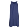 thumbnail image 3 of Una Línea de Vestidos de Verano para las Mujeres 2025 sin Mangas Vestido de Noche Suave, Cuello en V Plisado Vestido de Sueño Ligero, 3 of 6