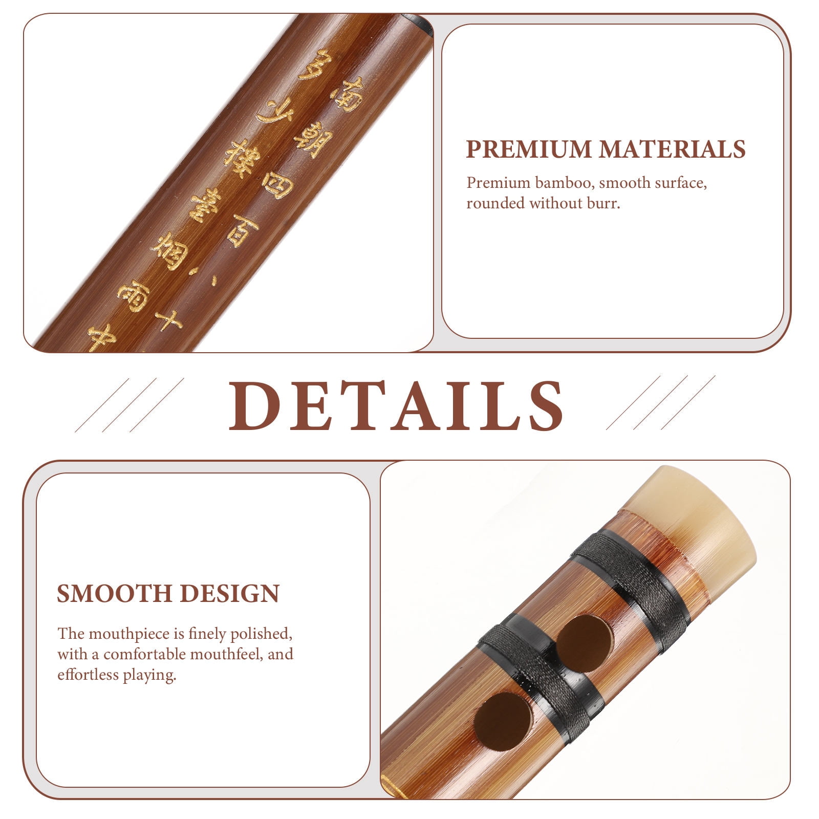 USHOBE Portable Flute 2-Pack Beginner Practice Instrument for Music Education Students and Learners