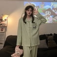 thumbnail image 1 of Pijamas de mujer de primavera y otoño de manga larga 2024 nuevo algodón dulce Hello Kitty Han Fan ropa de casa para niñas traje, 1 of 5