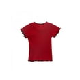 thumbnail image 2 of Topumt Summer Kids Girl Short Sleeve Top Casual Candy Color Embroidered T-shirt, 2 of 2