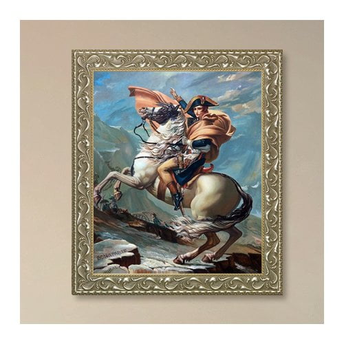 Tori Home Napoleon Crossing the Alps, 1801' by Jacques Louis David Framed Painting