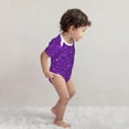 thumbnail image 5 of Rocae Purple Glitter for Baby Climbing Clothes Soft Baby Romper for Active Infants Comfortable and Breathable Crawling Jumpsuit Unisex Baby Outfit, 5 of 8