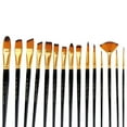 ITSELFER Paint Brush Set 15 Professional Art Brushes for Acrylic