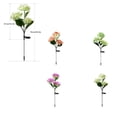 thumbnail image 4 of Garden Courtyard 3 Head Flower Light Patio Backyard Pathway Solar Power Simulation Fake Rose Lamp Decoration Lighting Ornament Purple, 4 of 6