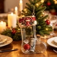 thumbnail image 4 of LEFXSMR Transparent Christmas Stockings, 3.93" Embossed Hanging Christmas Stocking, Stockings Christmas Decorations for Party Supplies Kids Gifts, 4 of 7
