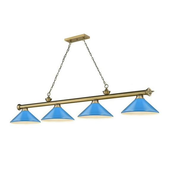 4 Light Billiard in Traditional and Classical Style-18.75 inches Tall and 14 inches Wide Bailey Street Home 372-Bel-4596818