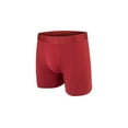 thumbnail image 4 of Aeropostale Mens Boxer Briefs Poly Spandex Performance Brushed Microfiber Ultra Soft Fly-less Support Boxer Briefs Underwear(Navy/Black/Grey/Red, Small), 4 of 5