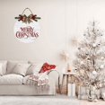 thumbnail image 3 of Eveokoki 12" Christmas Hanging Sign,Merry Xmas Front Door Signs,Christmas Decorations Farmhouse Wood Wreath Rustic Wooden Wall Decor for Xmas Home Indoor Outdoor Decorations, 3 of 5