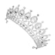 thumbnail image 5 of KAKOWELY Tiara de boda, corona de reina de cristal, diademas de novia blancas, tiaras de princesa, corona de diamantes de imitación, diadema para fiesta, accesorios para el cabello, 5 of 5