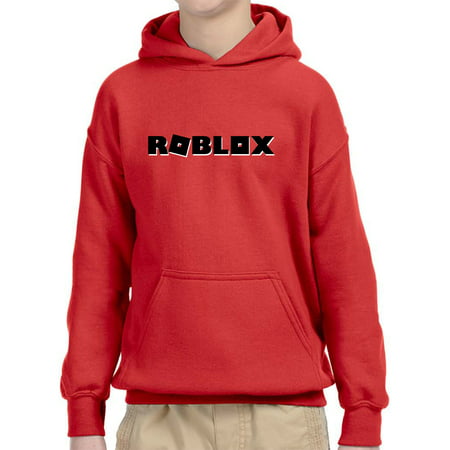 Trendy Usa Trendy Usa 1168 Youth Hoodie Roblox Block Logo Game Accent Unisex Pullover Sweatshirt Small Red Walmart Com - black and gold hoodie roblox
