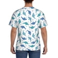 thumbnail image 2 of Rocae Party Shark Cute for Men's Moisture-Wicking Crew Tee - T-Shirt for Sports, Outdoor Activities, and Casual WearLarge, 2 of 9