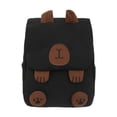 thumbnail image 3 of Mochila de capibara, bonita mochila de viaje ligera de gran capacidad, mochila para libros Negro, 3 of 9