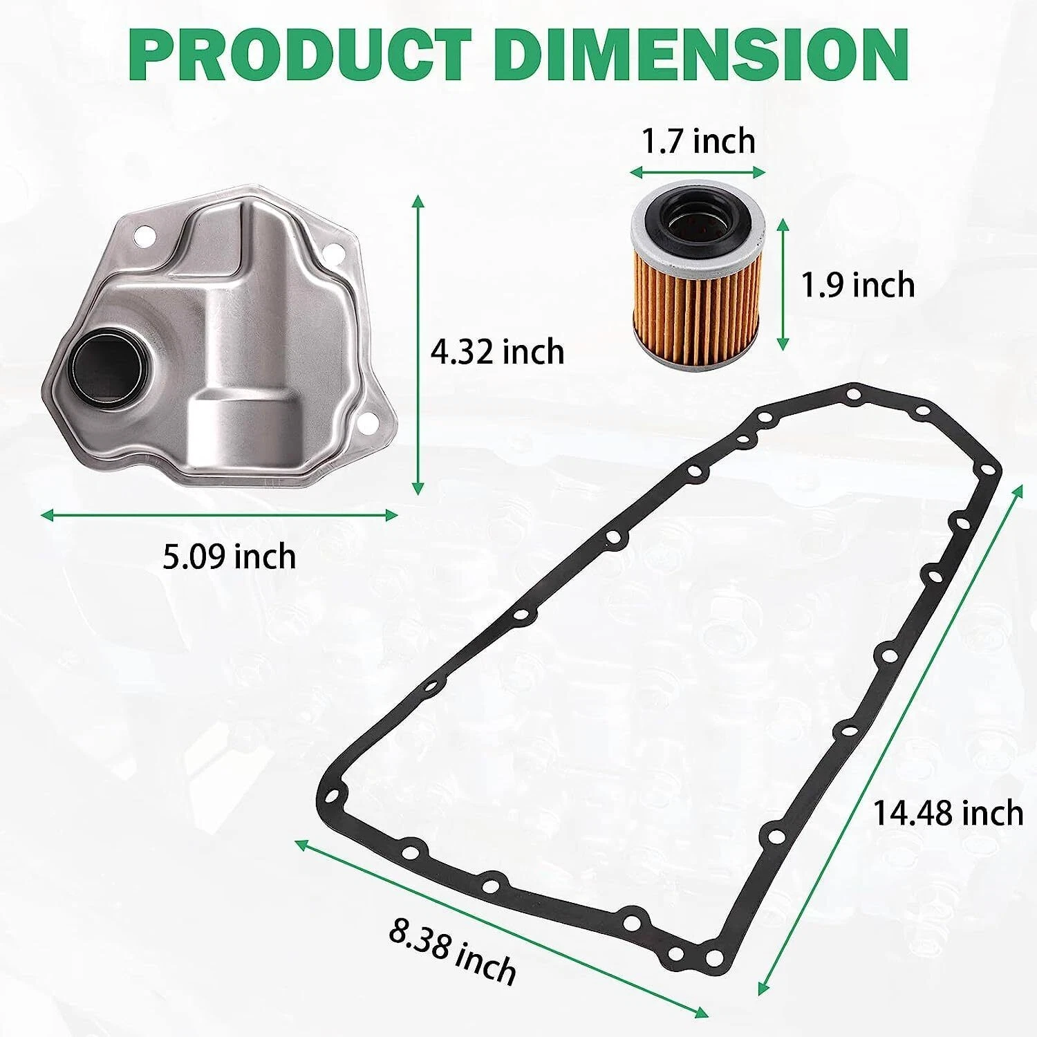 CVT Auto Transmission Filter Kit For 07-18 Nissan Altima Juke NV200 Rogue JF011E