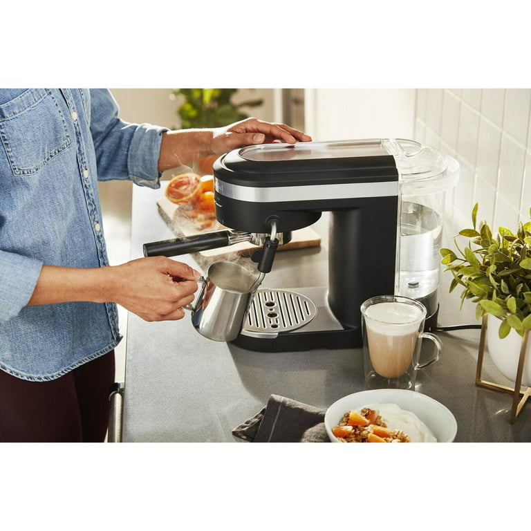 KitchenAid Semi-Automatic Espresso Machine KES6403, Matte Charcoal Grey,  1.4 Liters