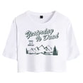 thumbnail image 2 of Josiah Queen MerchYesterday Is Dead T-Shirt For Women&Girls Midriff Short Sleeve Summer Clothing Vest Tee, 2 of 6