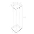 thumbnail image 5 of 12 X 12 X 30" 3/4" Rods Clear Riser Acrylic Transparent Plexiglass Pedestal Table Display Podium Glorifier Riser Stand Centerpiece Flower Sculputure Merchandise Lamp Book Stand, 5 of 5