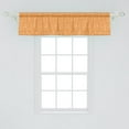 thumbnail image 2 of Ambesonne Orange and White Valance Pack of 2, Blooming Leaves, 54"X12", Orange and White, 2 of 2