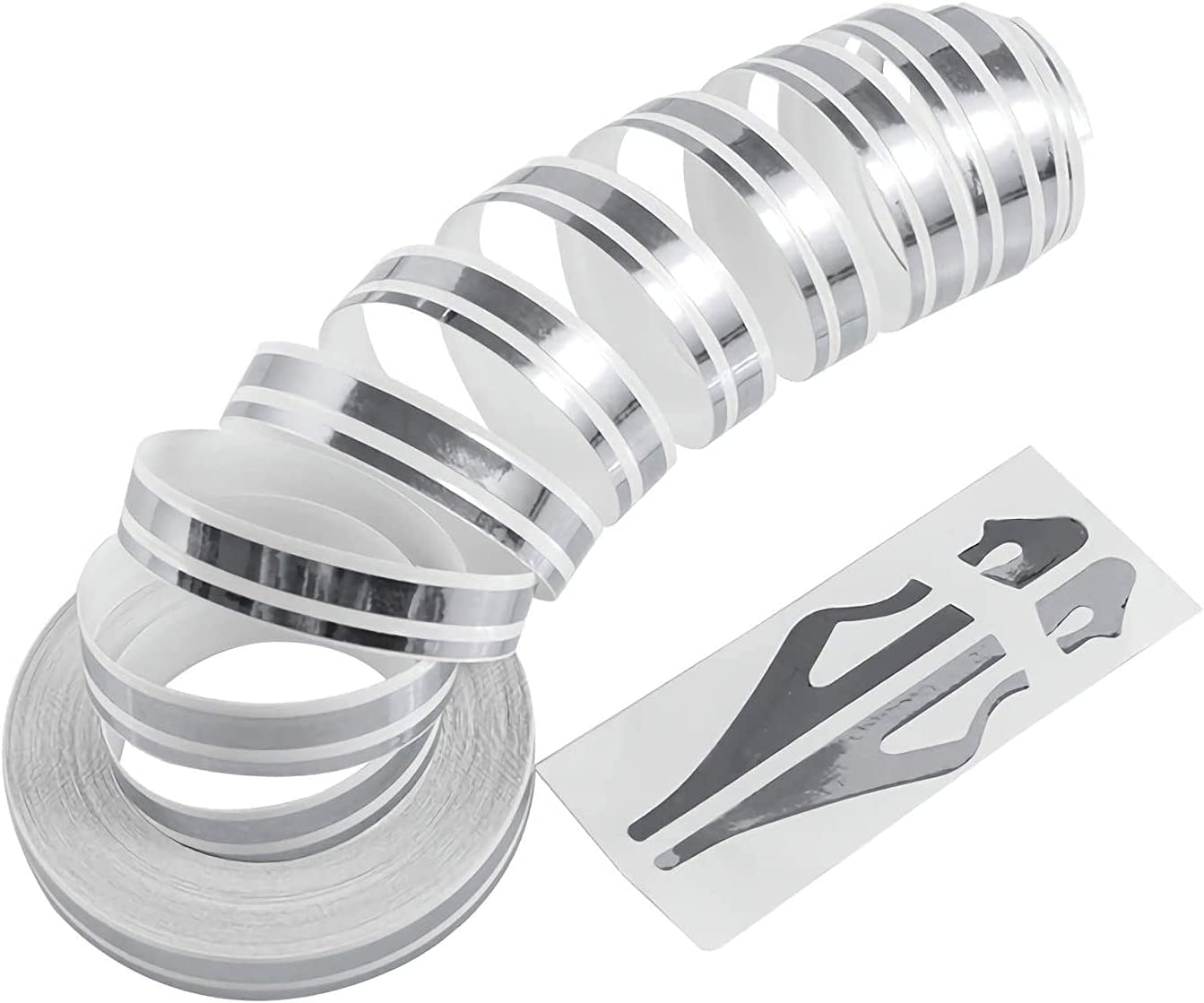 Black Pinstripe Tape Car Body Side Stripe Decal Waistline Sticker Auto