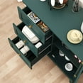 thumbnail image 7 of HLR Modern 32" Accent Cabinet 3 Drawers & Door, Wood Sideboard with Storage for Living Room, Green, 7 of 7