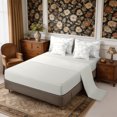 thumbnail image 4 of Manfei Watercolor Daisy King Bedding 7pcs,Chic Flowers King Bed in a Bag,Reversible, 4 of 6