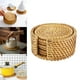 thumbnail image 5 of Manteles individuales redon para servir de de posavasos de ratán redon a mano para tazas de café y té - Los 8cm, 3 tamaños Sunnimix Cojín de posavasos de taza de té, 5 of 8