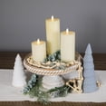 thumbnail image 2 of Set of 3 Flameless Ivory Flickering LED Christmas Wax Pillar Candles 8", 2 of 7