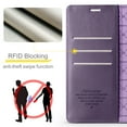 thumbnail image 2 of Allytech Flip Wallet Case for Samsung Galaxy S25 Ultra, with Credit Card Slots, Magnetic Clasp, Slim Thin RFID Blocking Premium PU Leather Shockproof Kickstand Cover Case for Women Men - Purple, 2 of 7