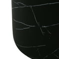 thumbnail image 3 of Zayden Outdoor Patio Round Accent Table, Concrete, Black Marble, 3 of 6